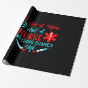Nurse Gift I Am A Mum And A Nurse Wrapping Paper