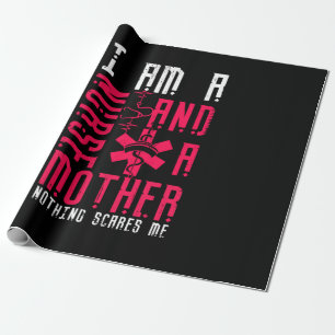 Nurse Gift I Am A Nurrse And A Mother Wrapping Paper