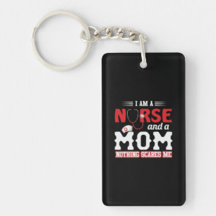 Nurse Gift I Am A Nurse And A Mum Key Ring