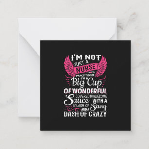 Nurse Gift I Am Not Just A Nurse Card