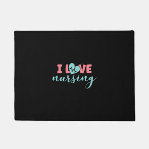 Nurse Gift   I Love Nursing Doormat