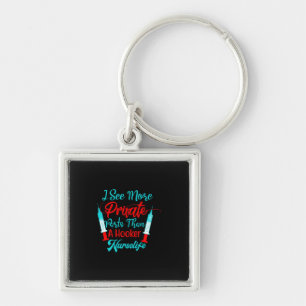Nurse Gift I See More Private Parts Key Ring