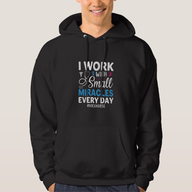Nurse Gift I Work With Small Hoodie (Front)