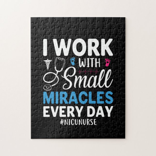 Nurse Gift I Work With Small Jigsaw Puzzle (Vertical)