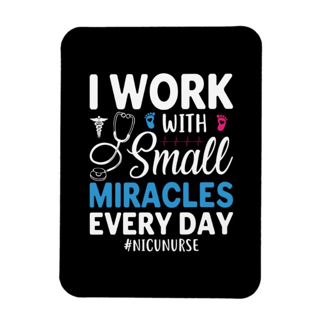 Nurse Gift | I Work With Small Magnet (Vertical)