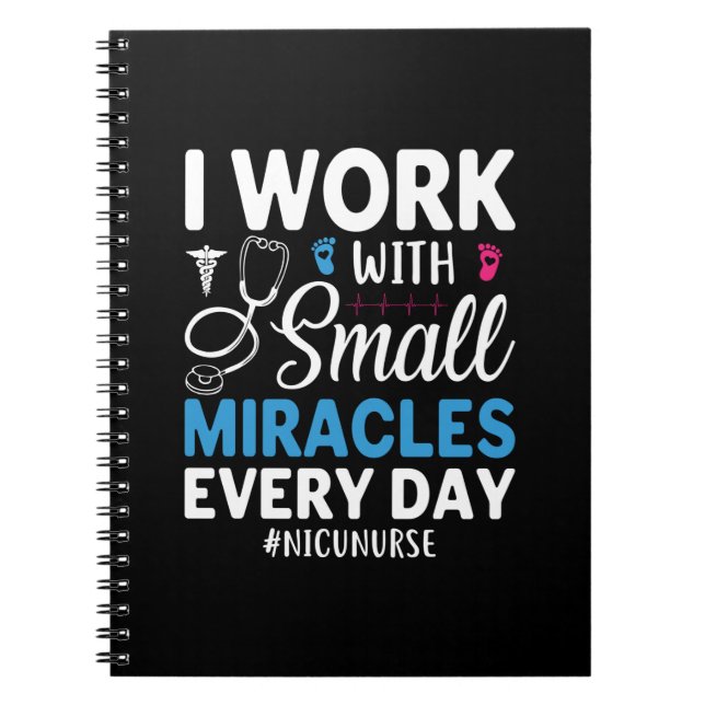 Nurse Gift I Work With Small Notebook (Front)