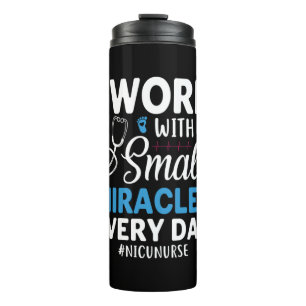 Nurse Gift I Work With Small Thermal Tumbler