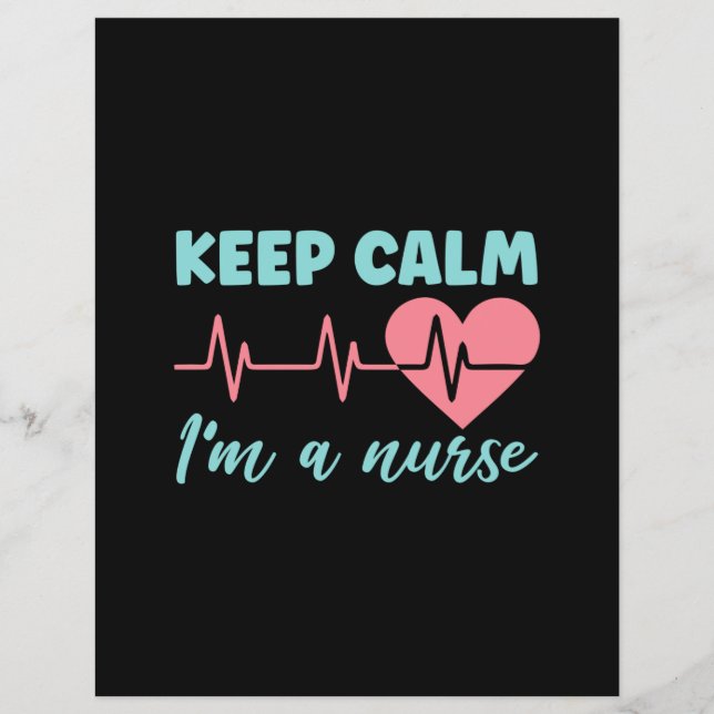 Nurse Gift | Keep Calm I Am A Nurse (Front)