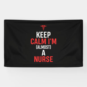 Nurse Gift   Keep Calm I Am A Nurse Banner