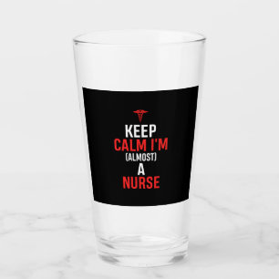 Nurse Gift Keep Calm I Am A Nurse Glass