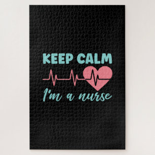 Nurse Gift   Keep Calm I Am A Nurse Jigsaw Puzzle