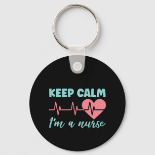 Nurse Gift Keep Calm I'm A Nurse Key Ring