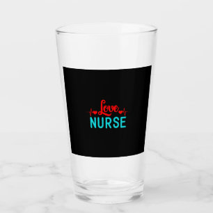 Nurse Gift Love Nurse Glass
