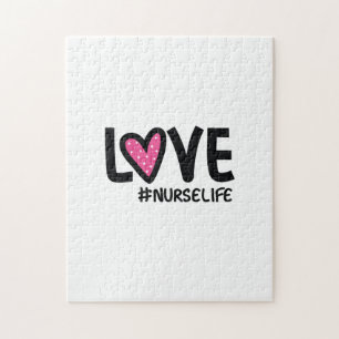 Nurse Gift Love Nurselife Jigsaw Puzzle