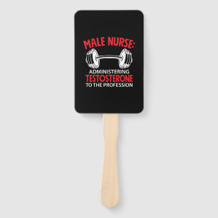 Nurse Gift   Male Nurse Administrering Hand Fan