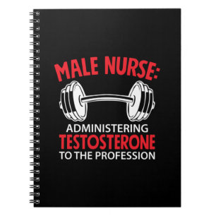 Nurse Gift Male Nurse Administrering Notebook