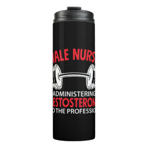 Nurse Gift Male Nurse Administrering Thermal Tumbler