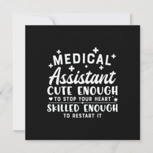 Nurse Gift Medical Assistant Cute Enough Holiday Card
