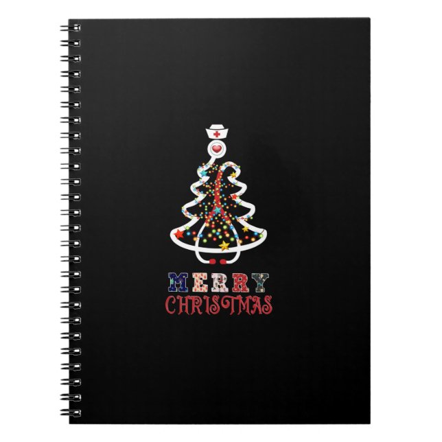 Nurse Gift Mery Christmas Notebook (Front)