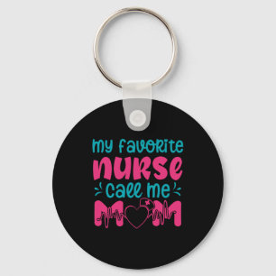 Nurse Gift   My Favourite Nurse Care Me Mum Key Ring