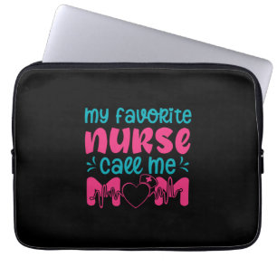 Nurse Gift   My Favourite Nurse Care Me Mum Laptop Sleeve
