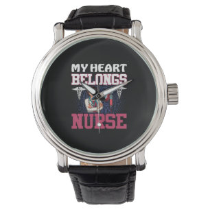 Nurse Gift   My Heart Belongs Nurse Watch