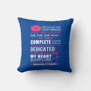 Nurse Gift   No Social Life Sleep Deprived Cushion