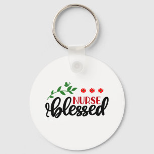 Nurse Gift Nurse Blessed Key Ring