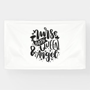 Nurse Gift Nurse Both Queen And Angels Banner