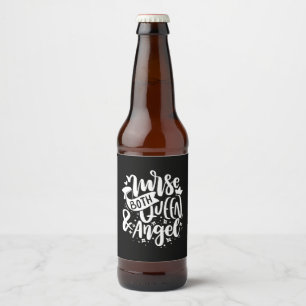 Nurse Gift Nurse Both Queen And Angels Beer Bottle Label