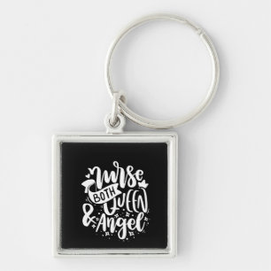 Nurse Gift Nurse Both Queen And Angels Key Ring