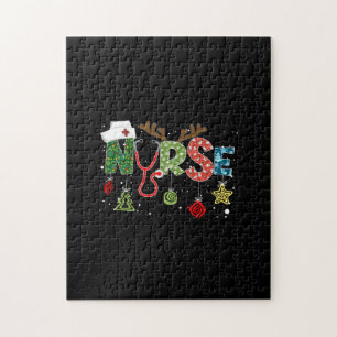 Nurse Gift Nurse Christmas Jigsaw Puzzle