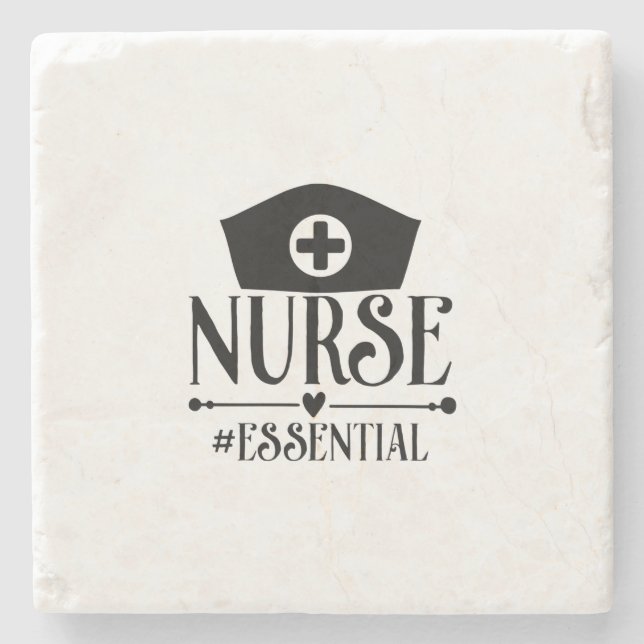 Nurse Gift Nurse Essential Stone Coaster (Front)