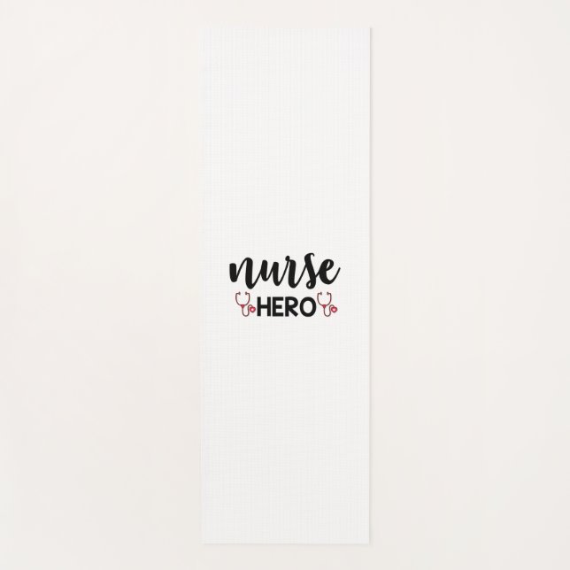 Nurse Gift Nurse Hero Yoga Mat (Front)