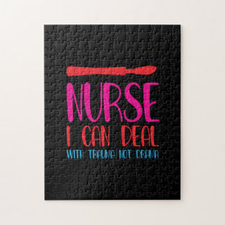 Nurse Gift | Nurse I Can Deal Jigsaw Puzzle