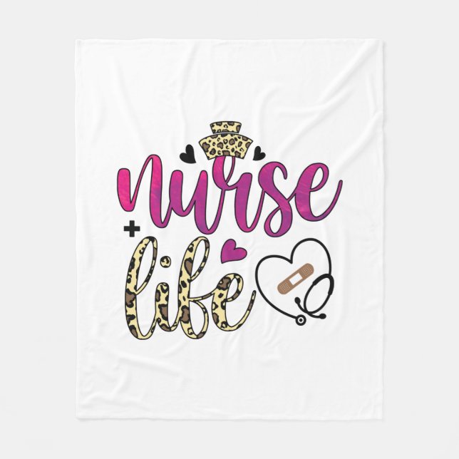 Nurse Gift Nurse Libe Fleece Blanket (Front)