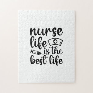 Nurse Gift Nurse Life Is The Best Life Jigsaw Puzzle