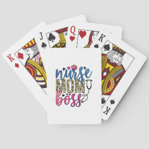 Nurse Gift Nurse Mum Boss Playing Cards