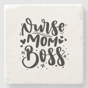 Nurse Gift Nurse Mum Boss Stone Coaster