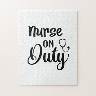 Nurse Gift Nurse On Duty Jigsaw Puzzle