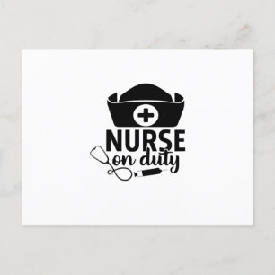 Nurse Gift Nurse On Duty Postcard