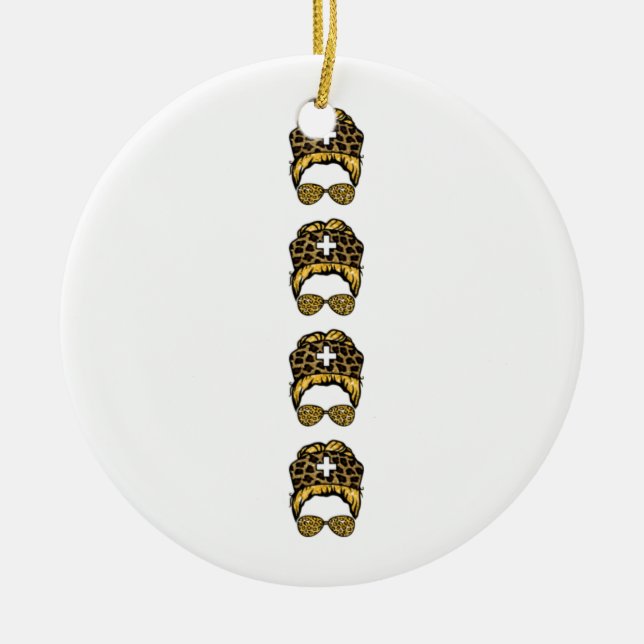 Nurse Gift Nurse Pen Wrap Bundle Ceramic Ornament (Front)