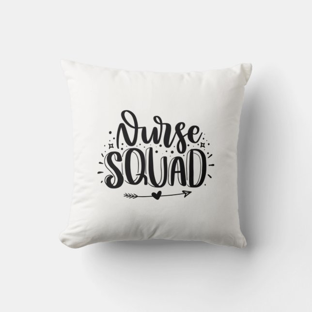 Nurse Gift Nurse Squad Cushion (Front)