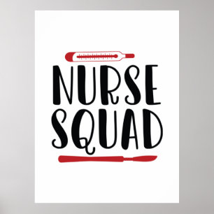 Nurse Gift Nurse Squad Poster