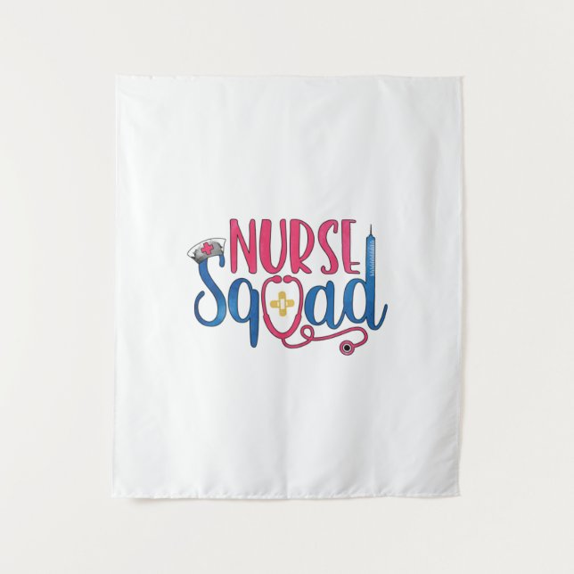 Nurse Gift Nurse Squad Tapestry (Front)