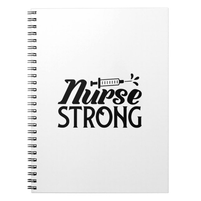 Nurse Gift Nurse Strong Notebook (Front)