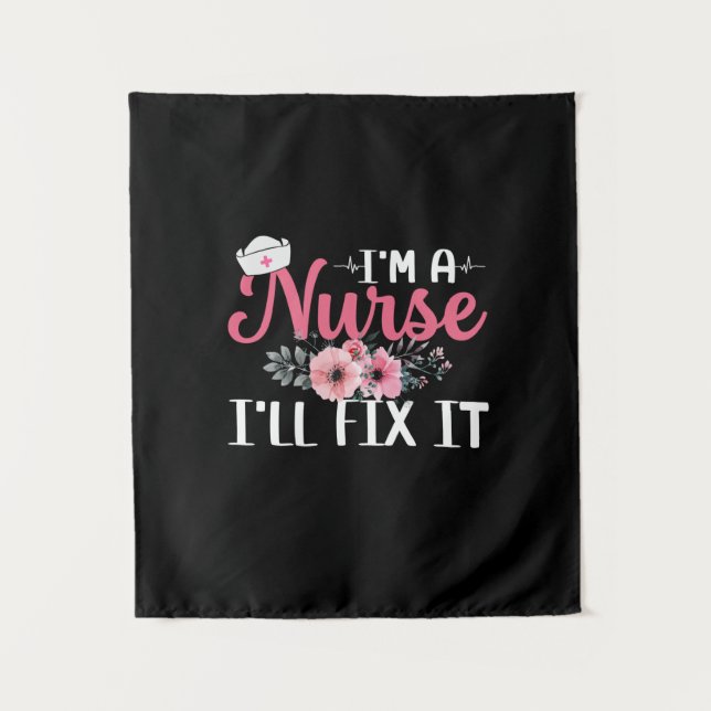 Nurse Gift | Nurse Will Fix It Tapestry (Front)
