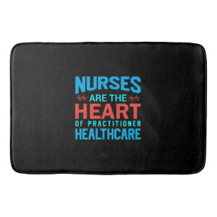Nurse Gift Nurses Are The Heart Bath Mat