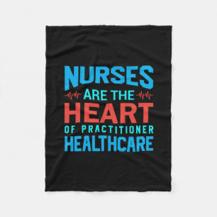Nurse Gift Nurses Are The Heart Fleece Blanket