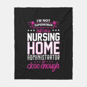 Nurse Gift Nursing Home Administrator Fleece Blanket